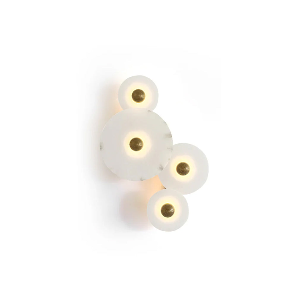 Slanke moderne minimalistische wandlamp van albast
