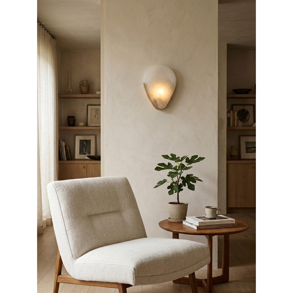 Bernina albasten wandlamp