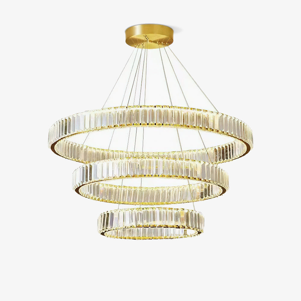 Cyrirelle Kroonluchter Goud Kristal ring