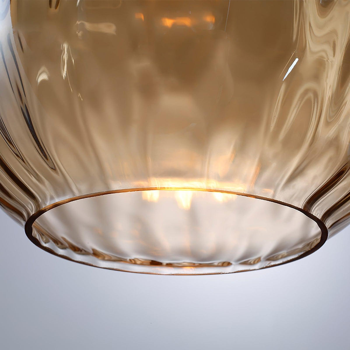 Rinisena hanglamp helder glas hout Noordse modern