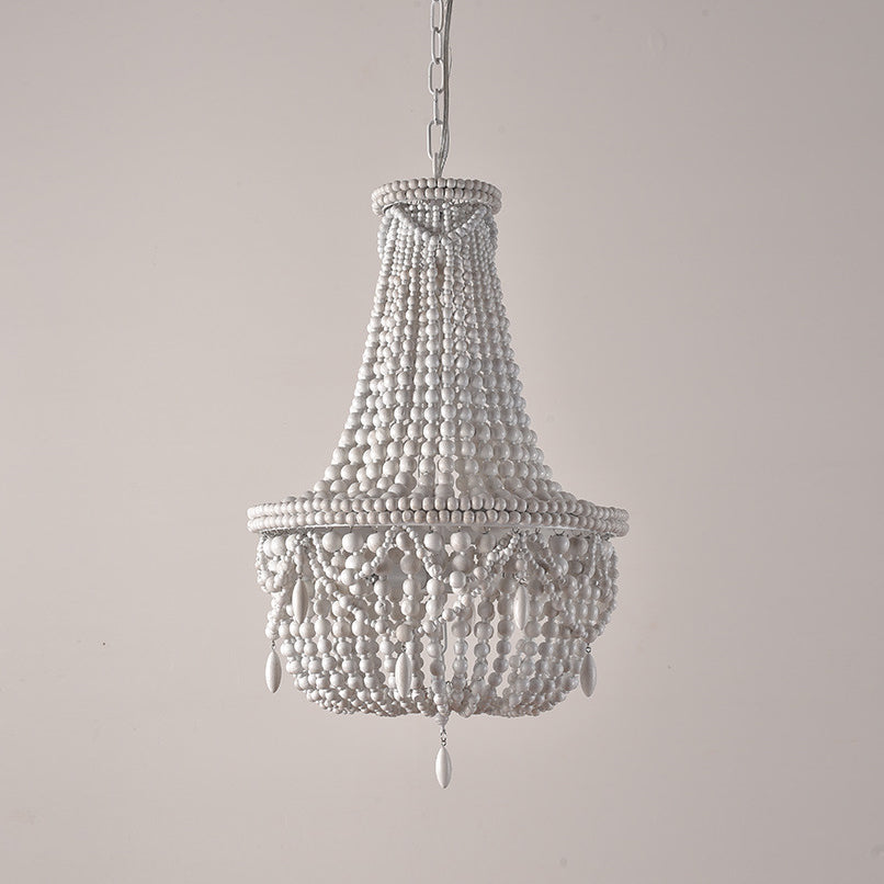 Eirikuvyu Postmodern luxe Bead Metal hout Kroonluchter