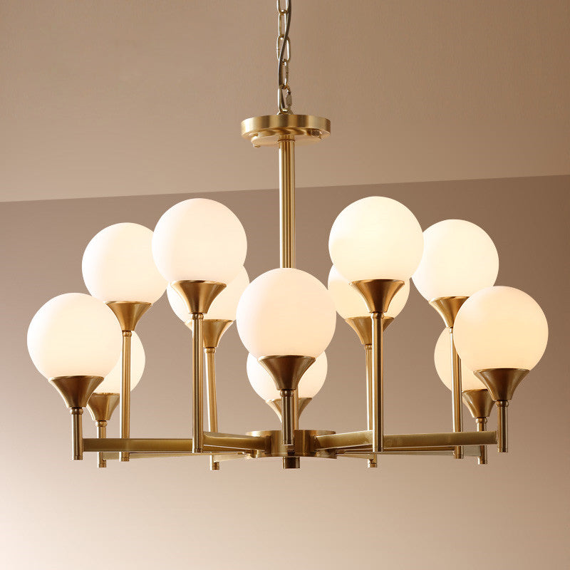 Mavex Vintage Industriële glas Kroonluchter