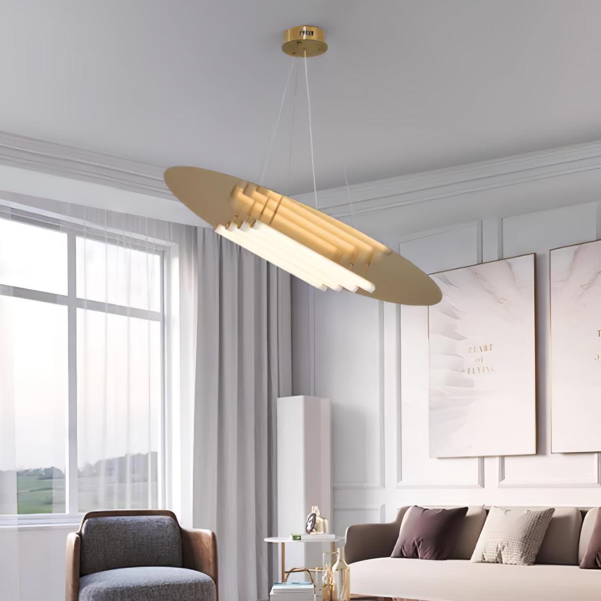 Mirueria moderne hanglamp in goudkleurige afwerking