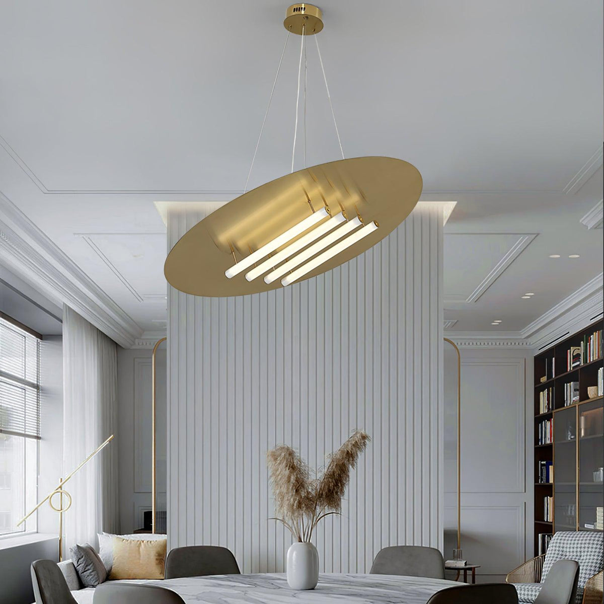 Mirueria moderne hanglamp in goudkleurige afwerking