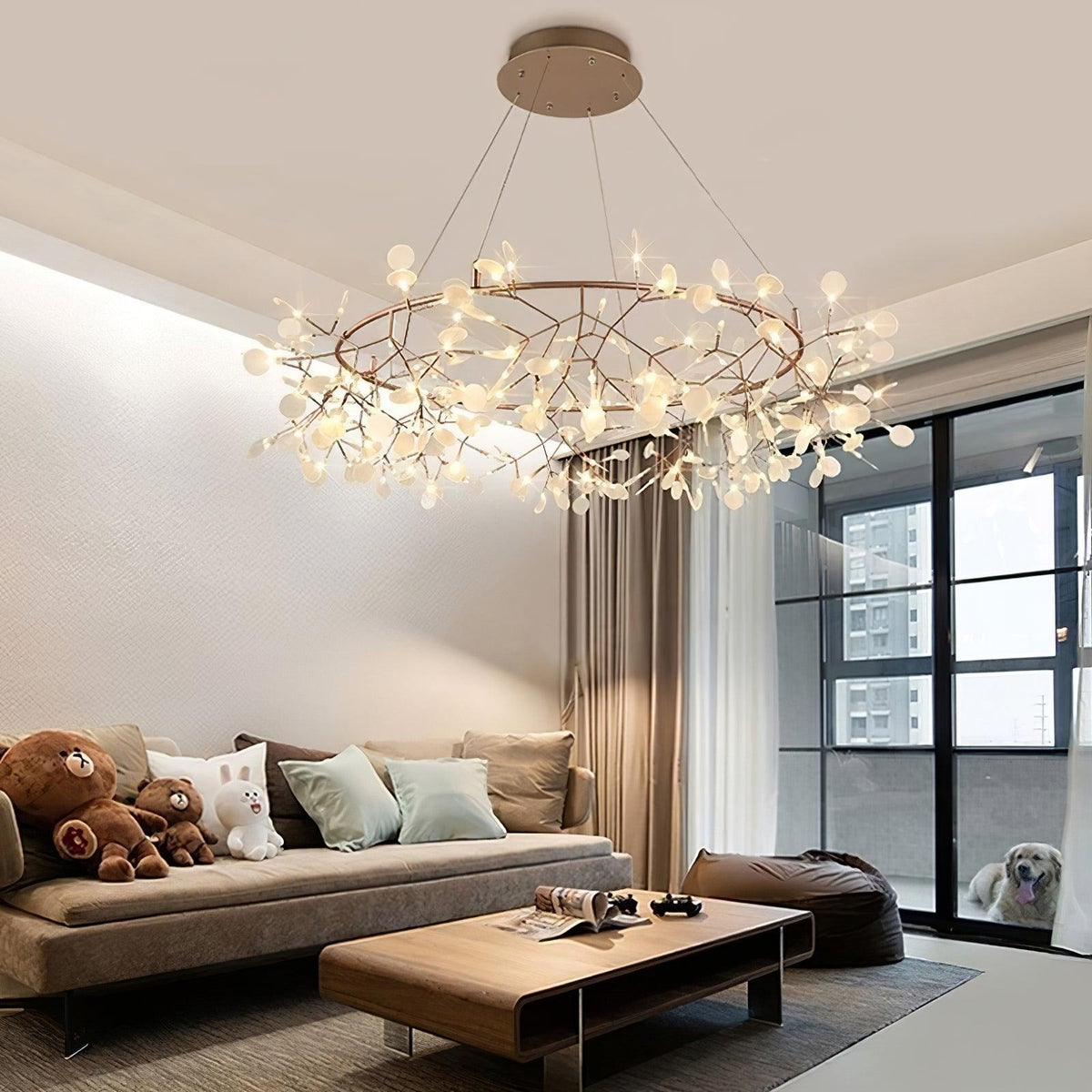 Dore kroonluchter Firefly Branch LED