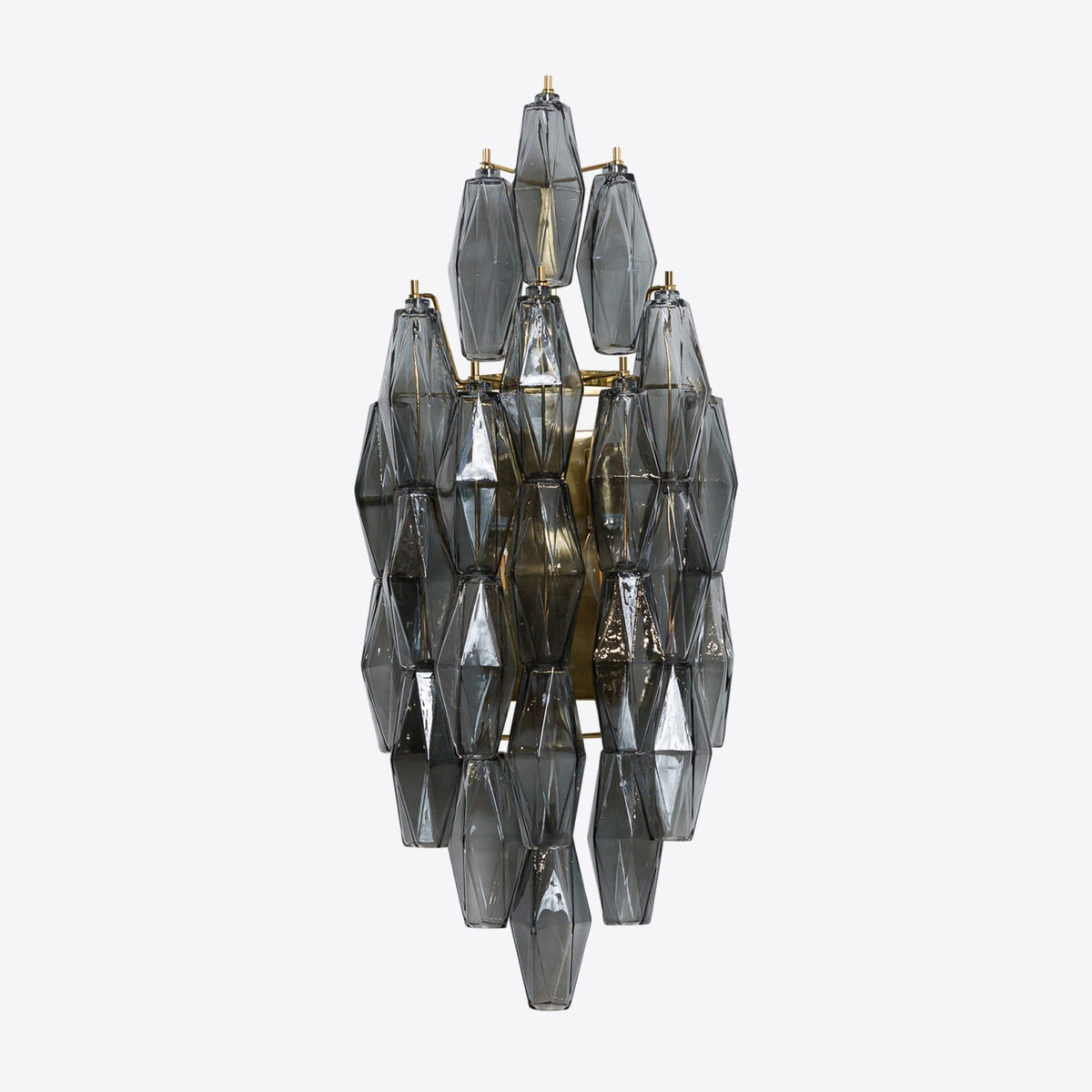 Zyrelis polyhedraal glazen wandlamp