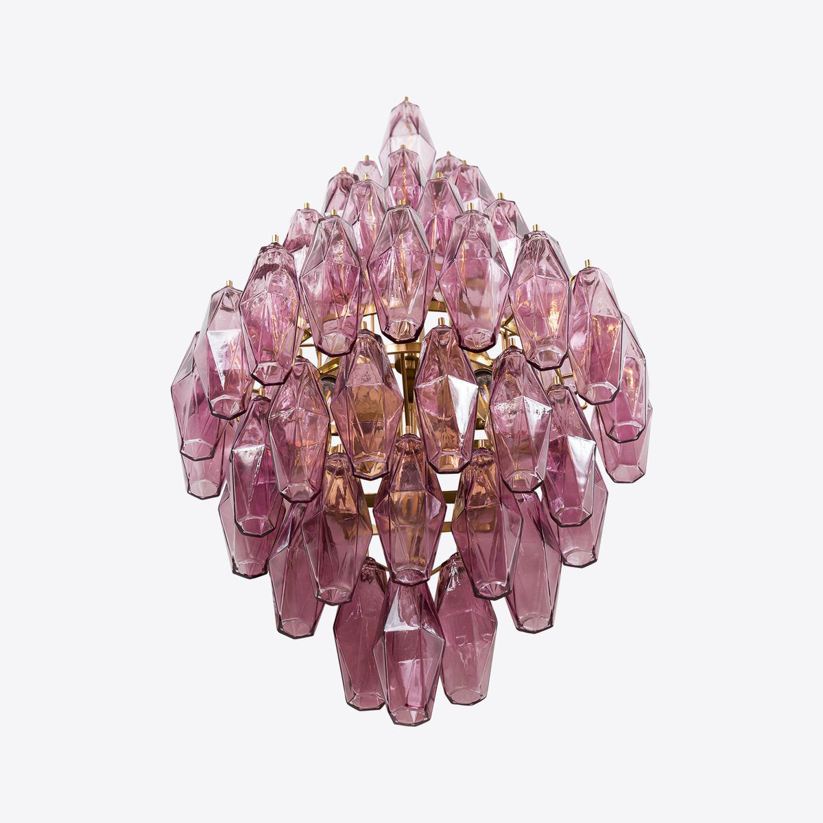 Zyrelis polyhedraal glazen wandlamp
