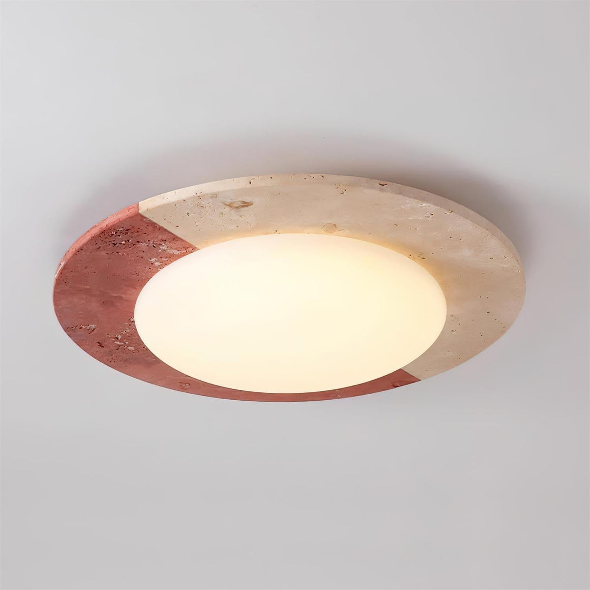 Plafondlamp travertin