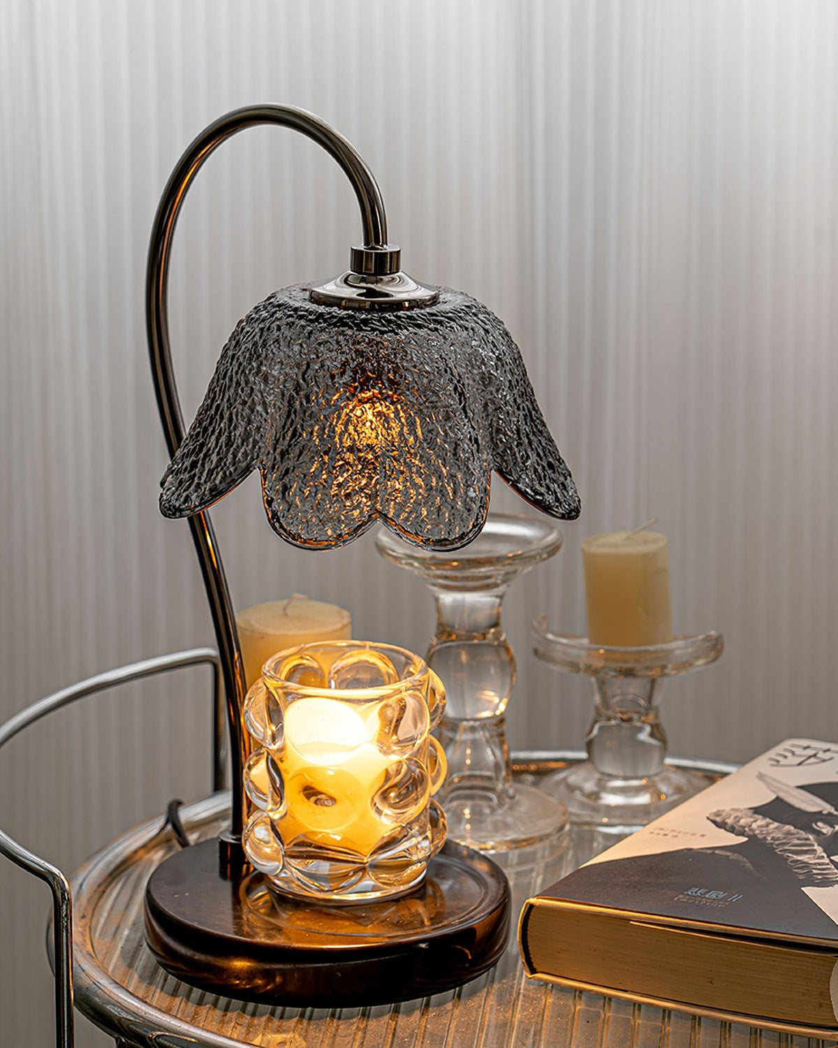 Velivette kaarsverwarmer met lampje
