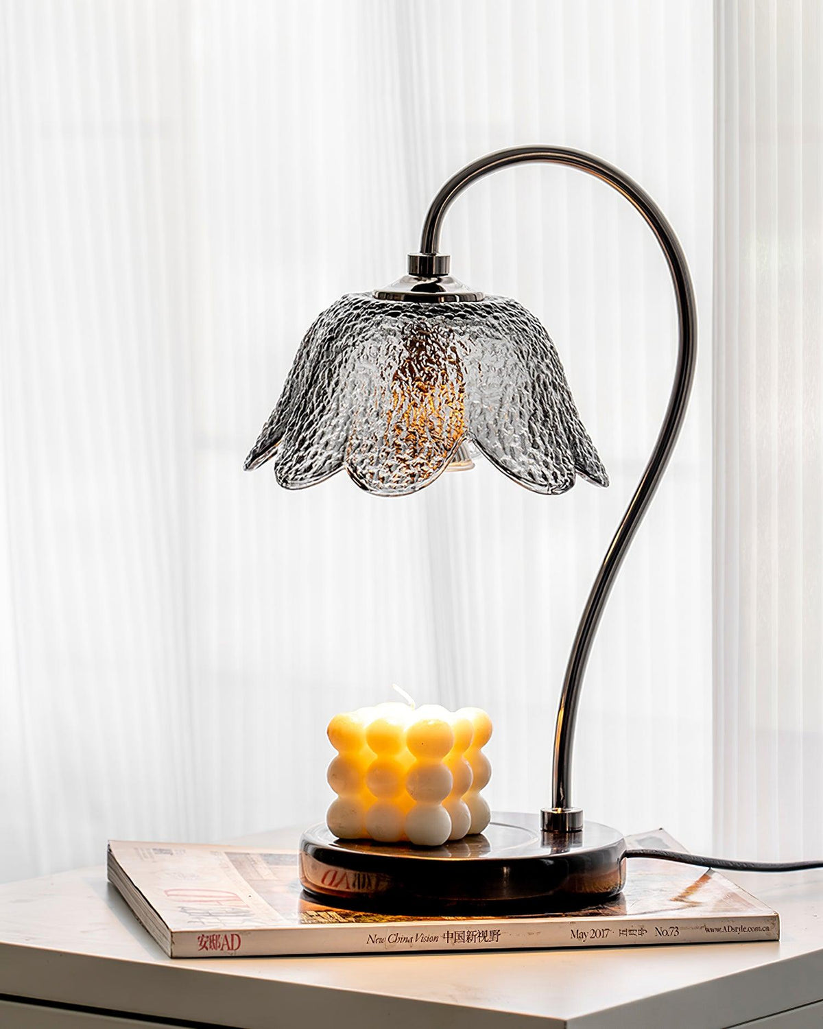 Velivette kaarsverwarmer met lampje
