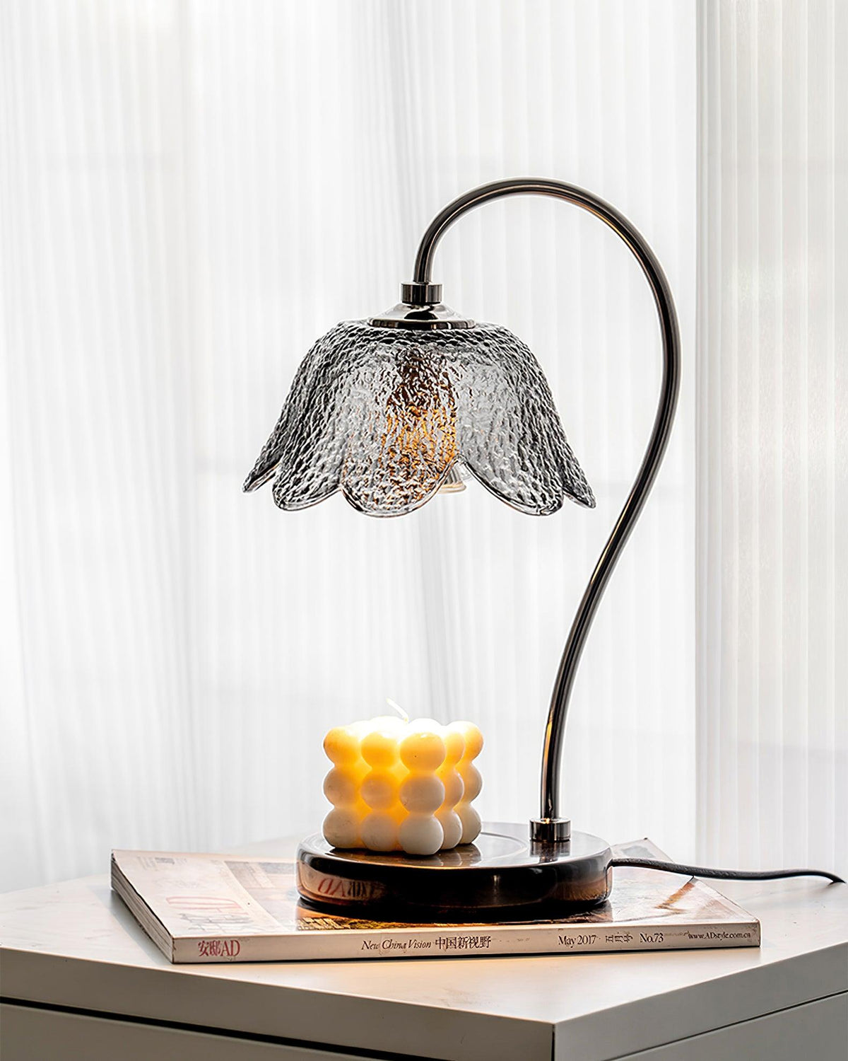 Velivette kaarsverwarmer met lampje