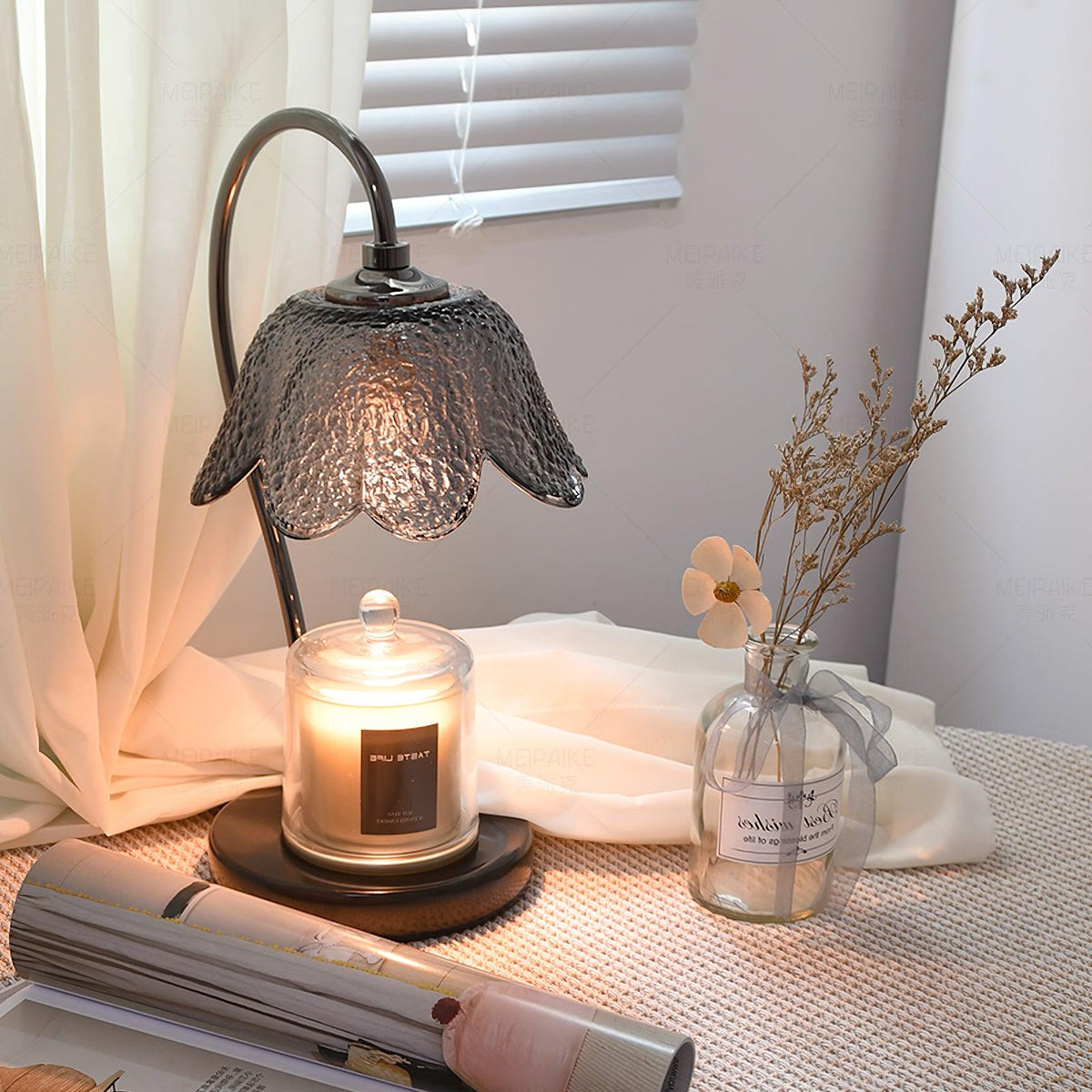 Velivette kaarsverwarmer met lampje