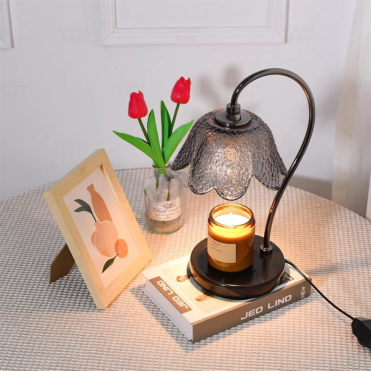 Velivette kaarsverwarmer met lampje