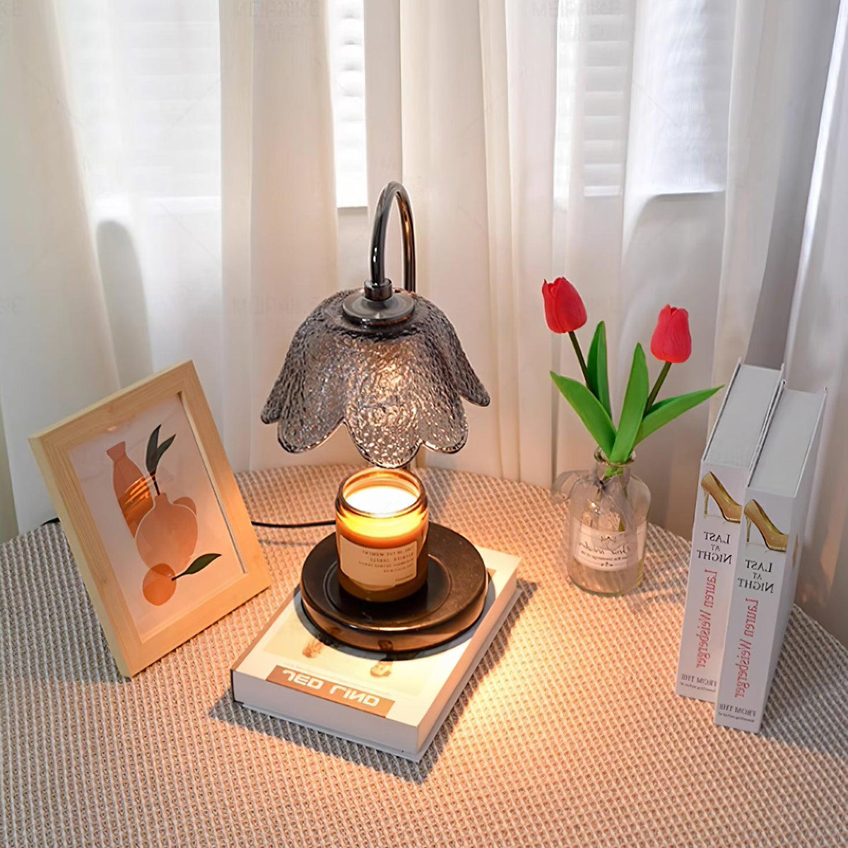 Velivette kaarsverwarmer met lampje