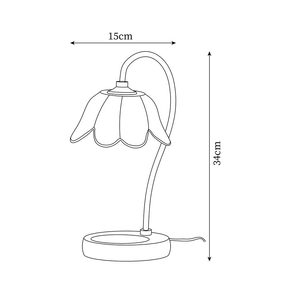 Velivette kaarsverwarmer met lampje