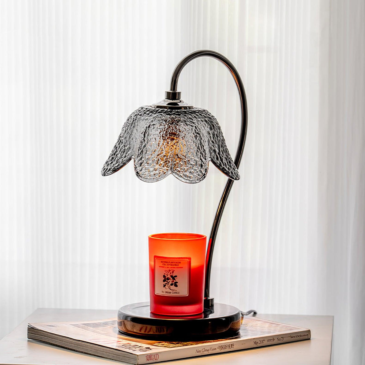 Velivette kaarsverwarmer met lampje