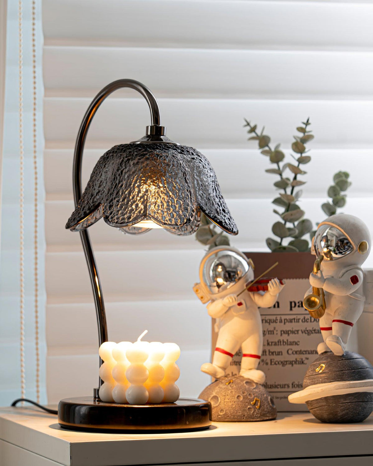 Velivette kaarsverwarmer met lampje