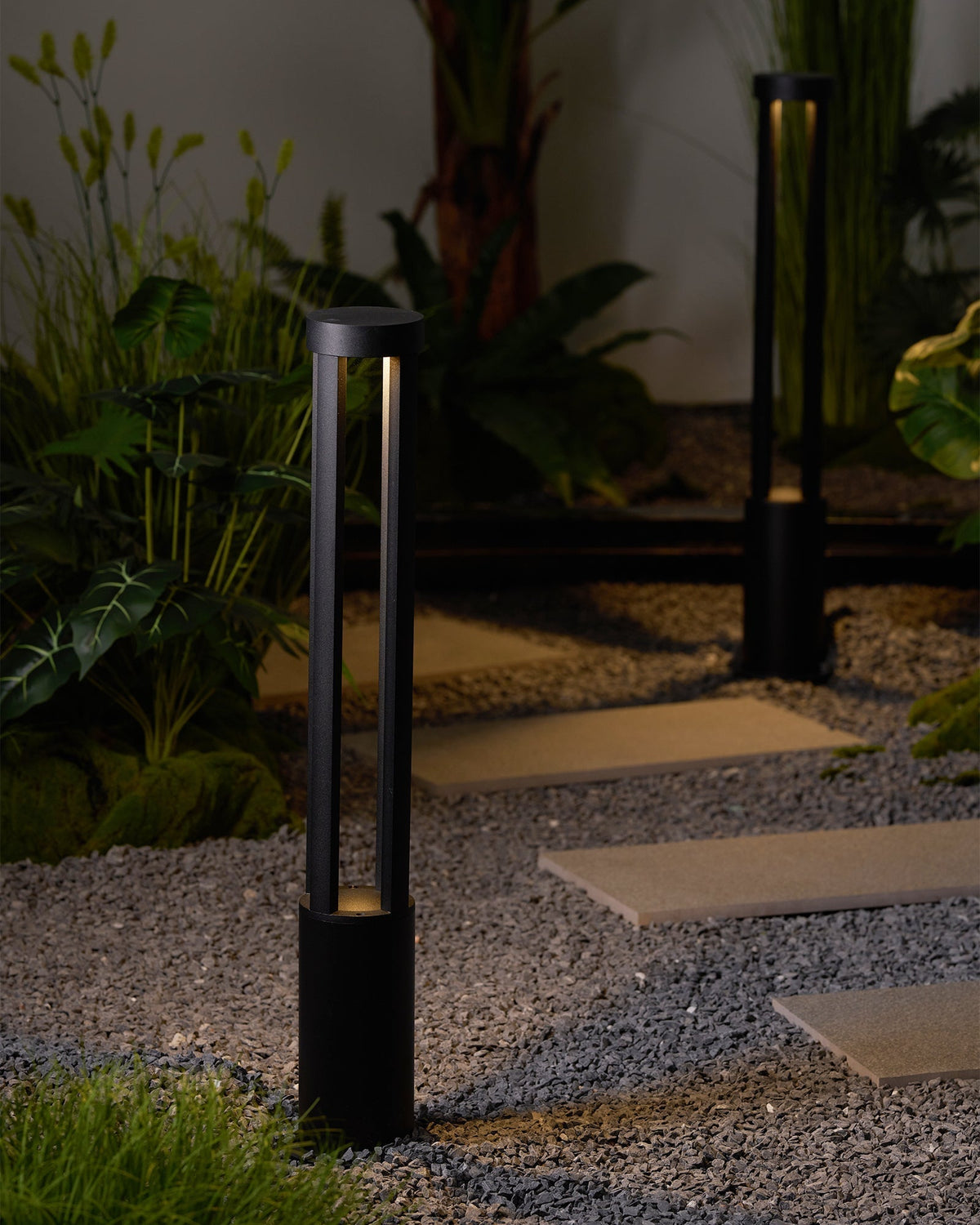 Orelinella buitenlamp zwart cilindervormig voor tuin