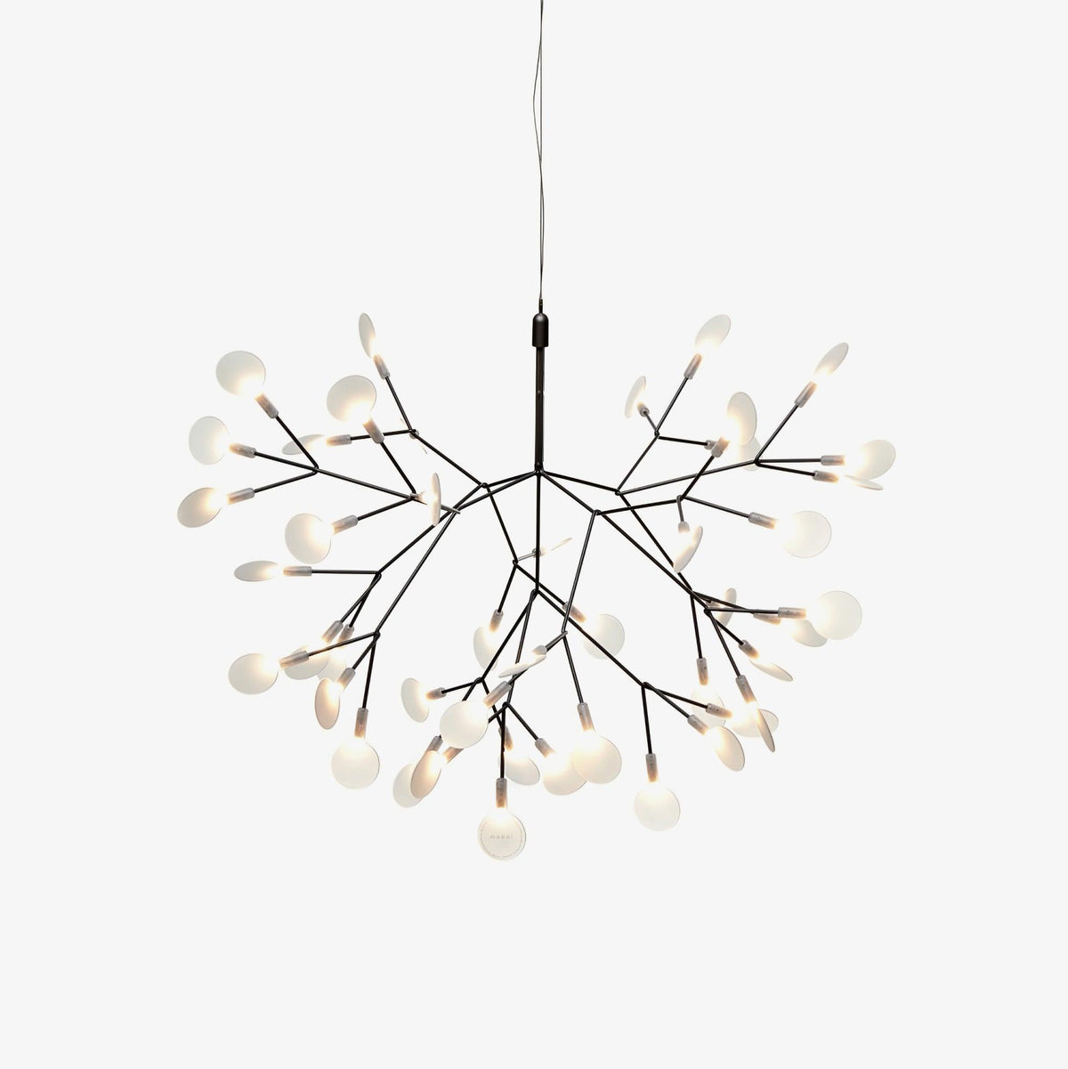 Zwarte Firefly ledkroonluchter