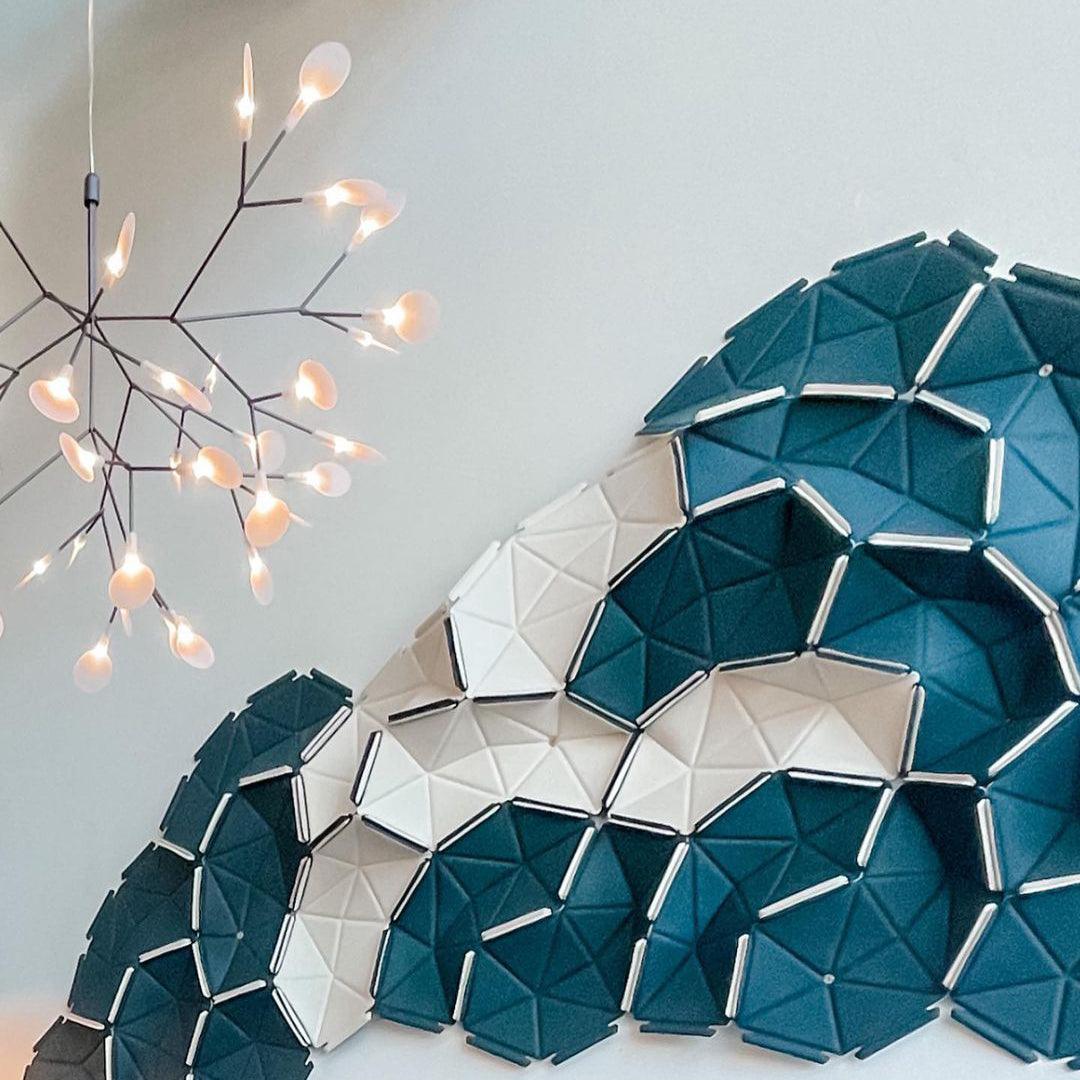 Zwarte Firefly ledkroonluchter