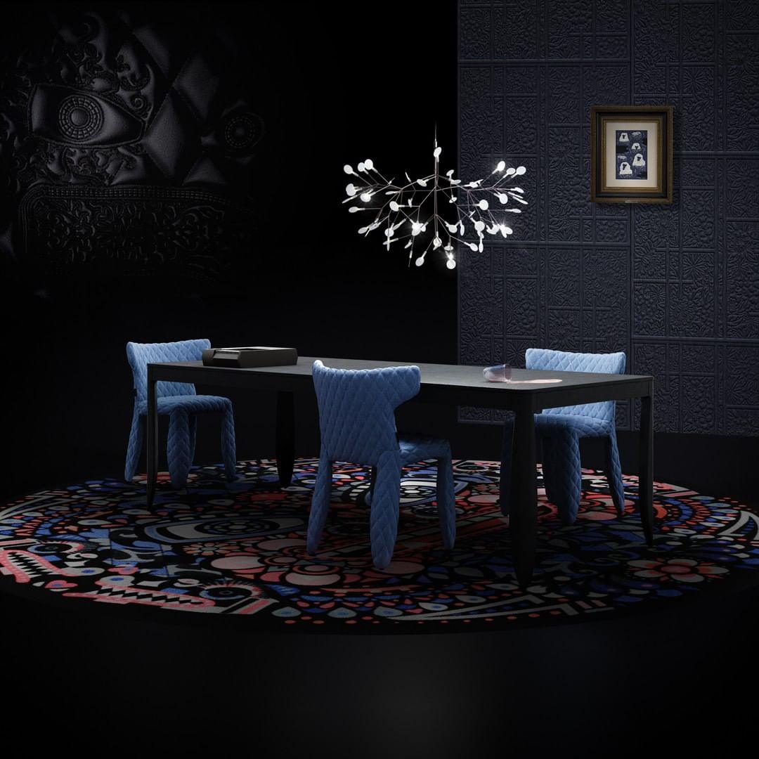 Zwarte Firefly ledkroonluchter
