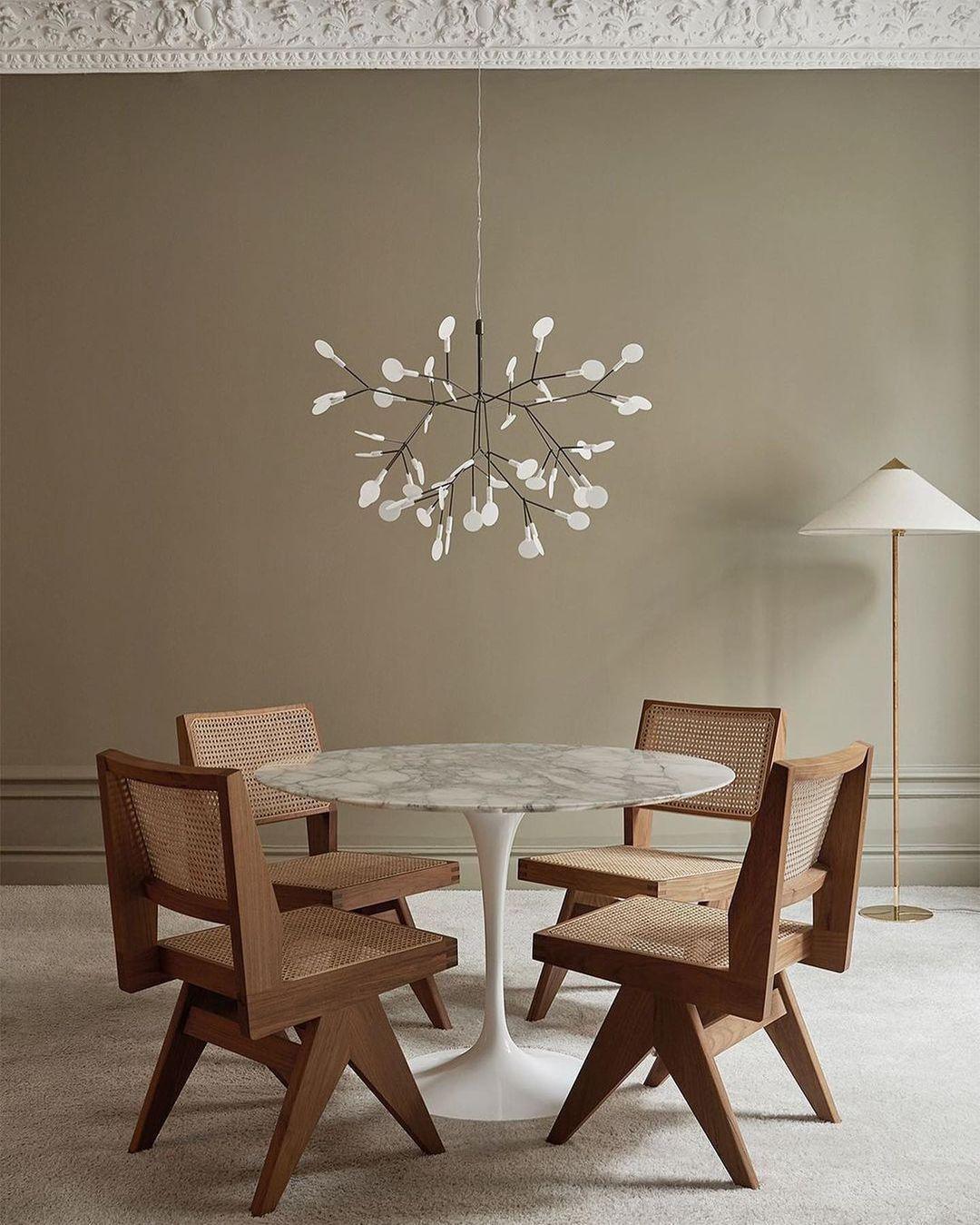 Zwarte Firefly ledkroonluchter