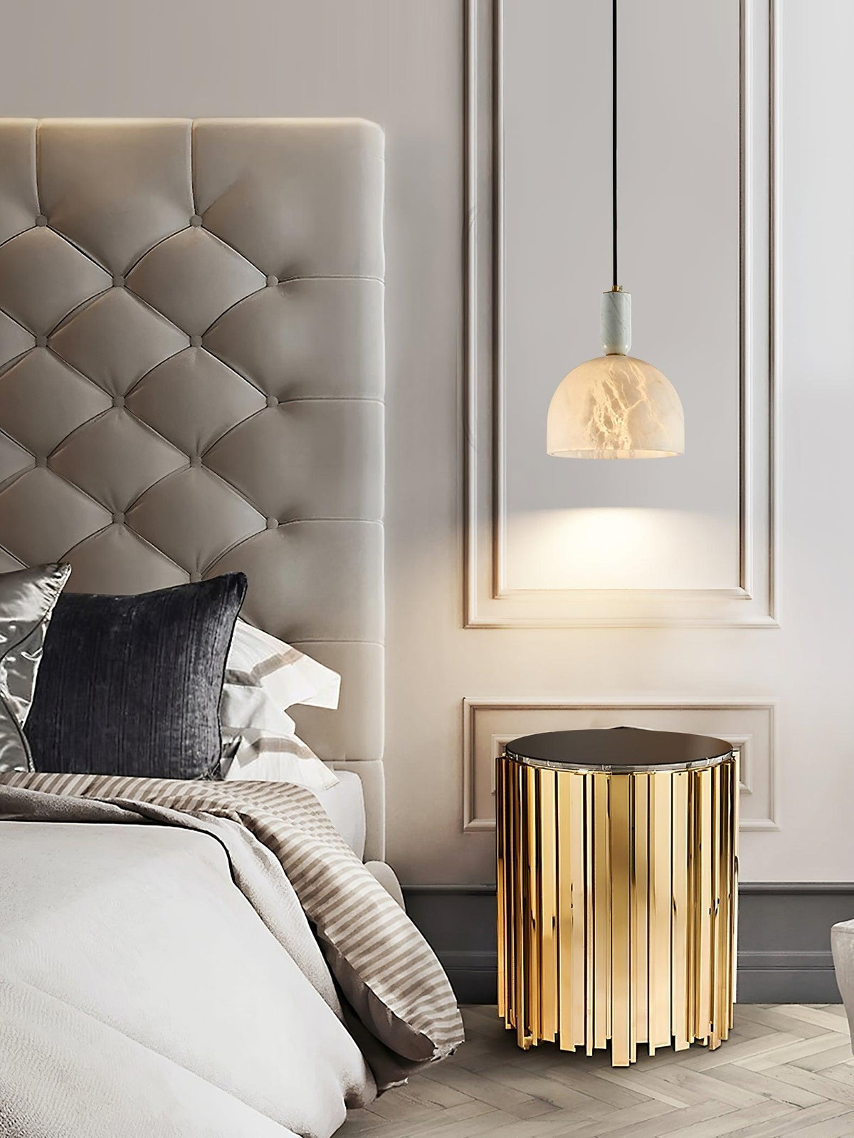 Leda minimalistische hanglamp in albast