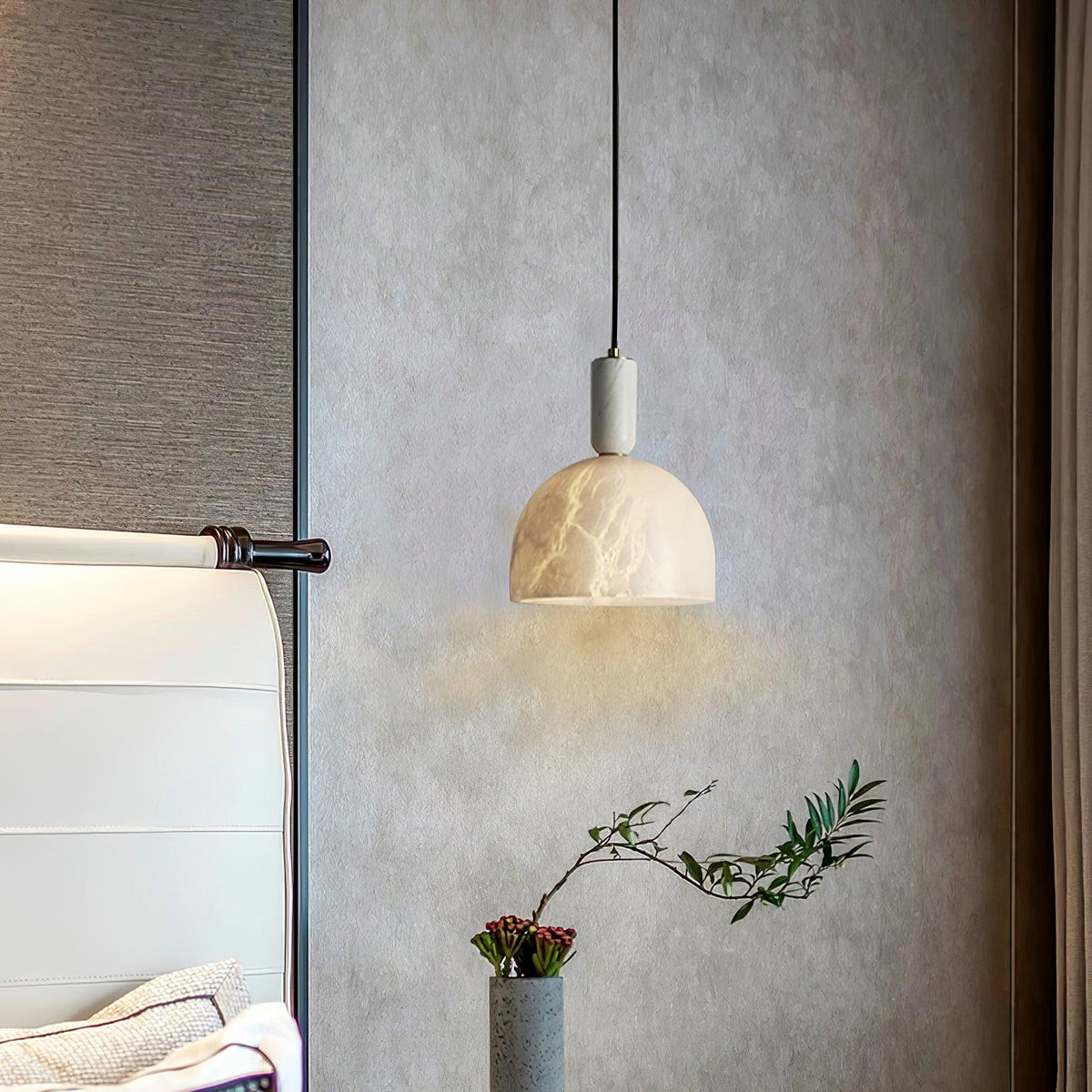 Leda minimalistische hanglamp in albast