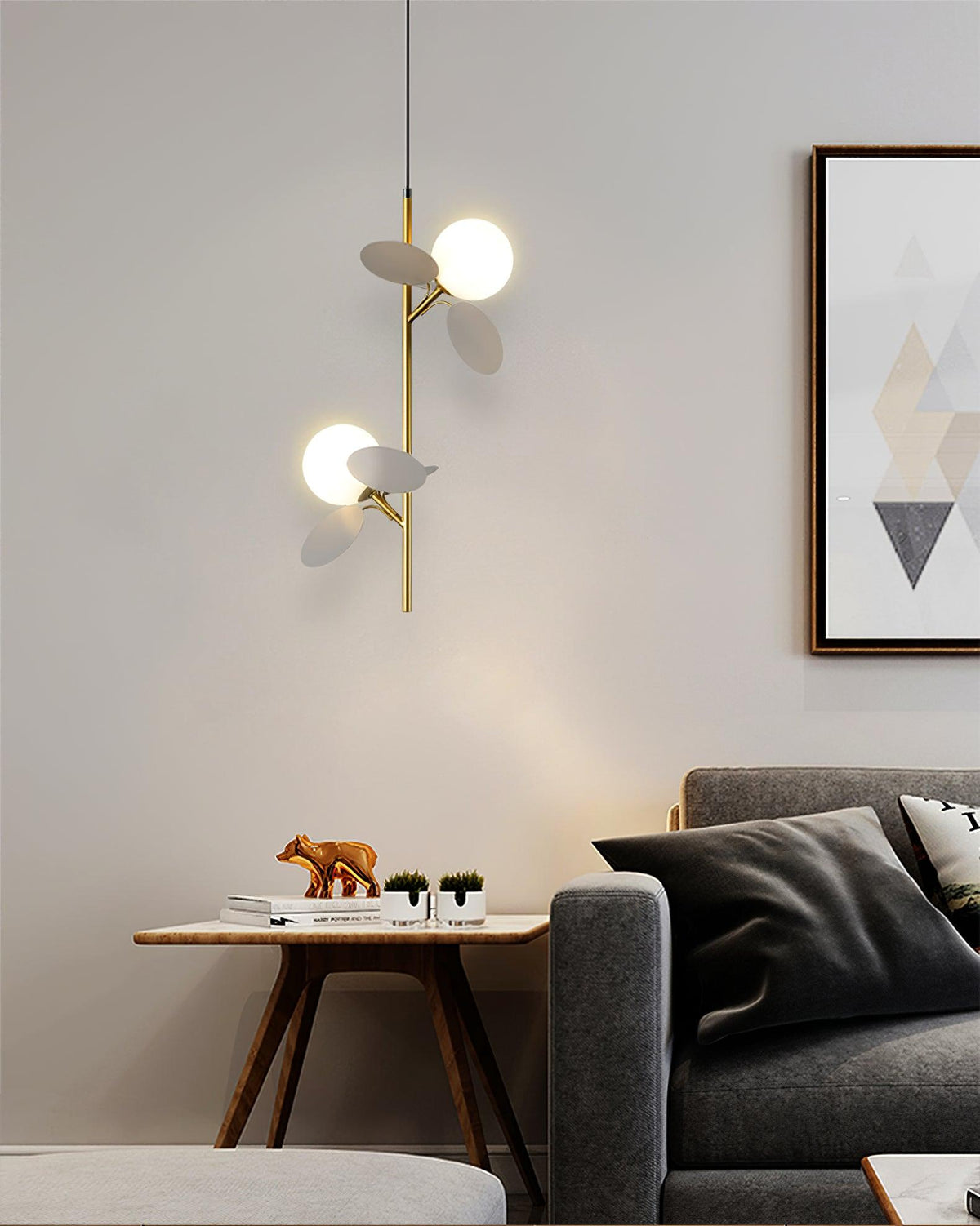 Ivphaus hanglamp met glas