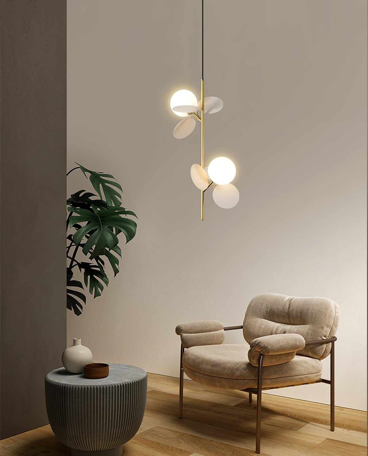 Ivphaus hanglamp met glas