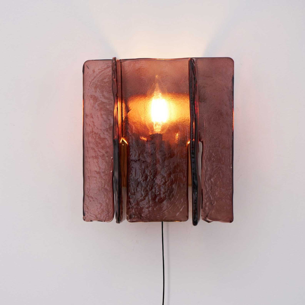 Celuaine Wandlamp Messing Glas helder
