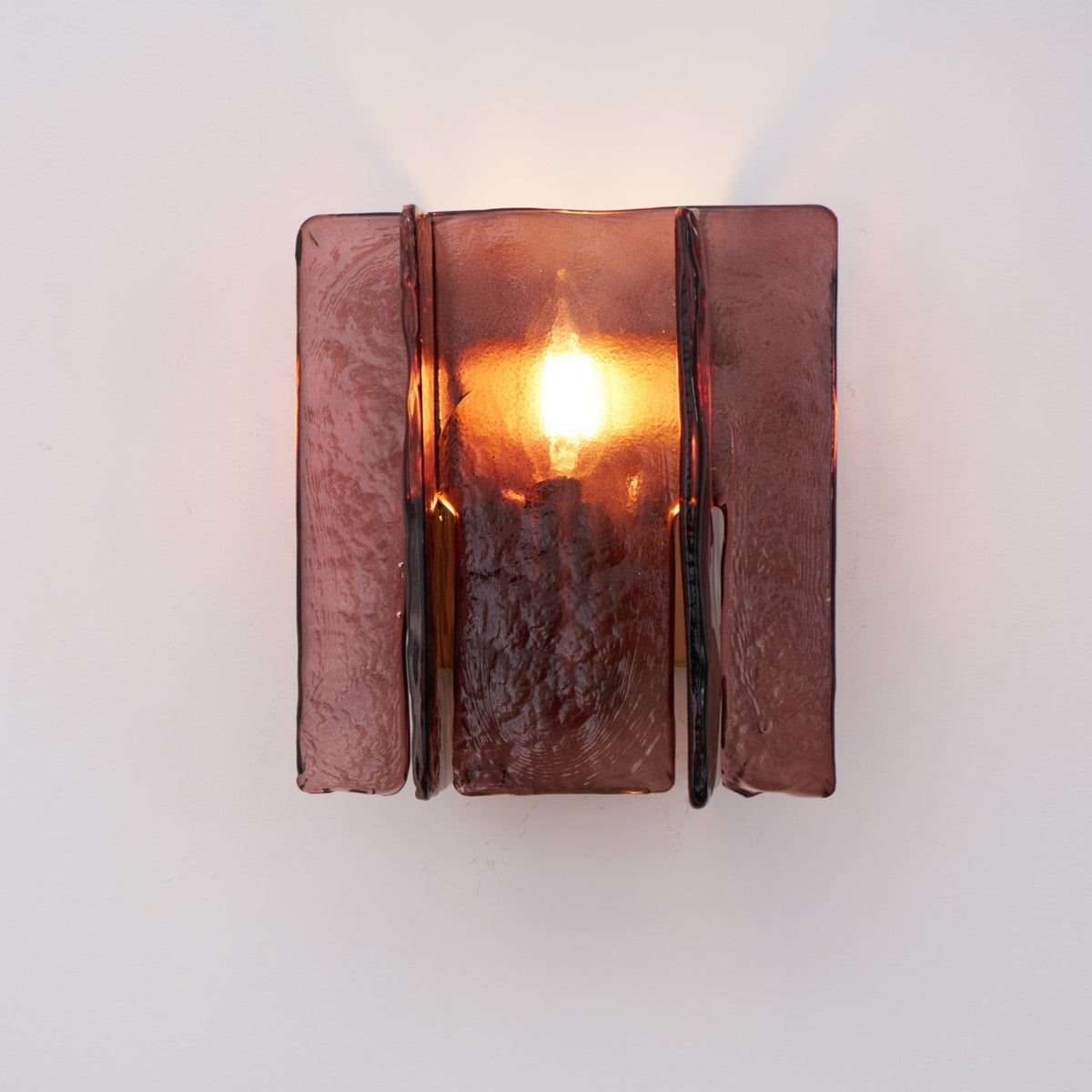 Celuaine Wandlamp Messing Glas helder