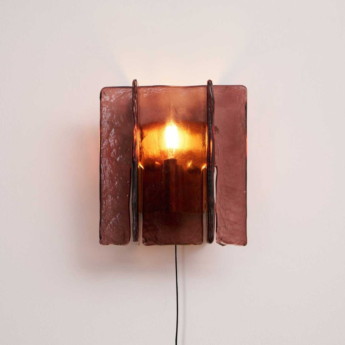 Celuaine Wandlamp Messing Glas helder