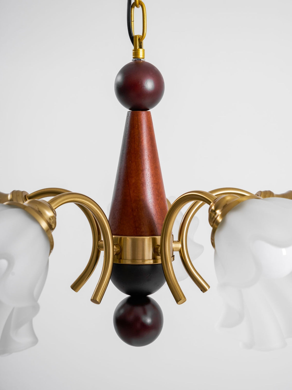 Ilvinan Traditionele Elegantie Houten glas Kroonluchter