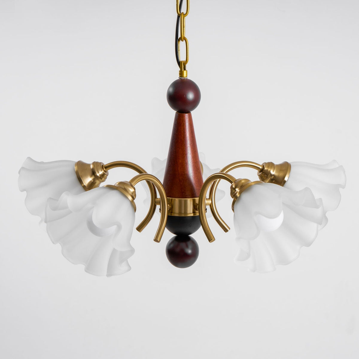 Ilvinan Traditionele Elegantie Houten glas Kroonluchter