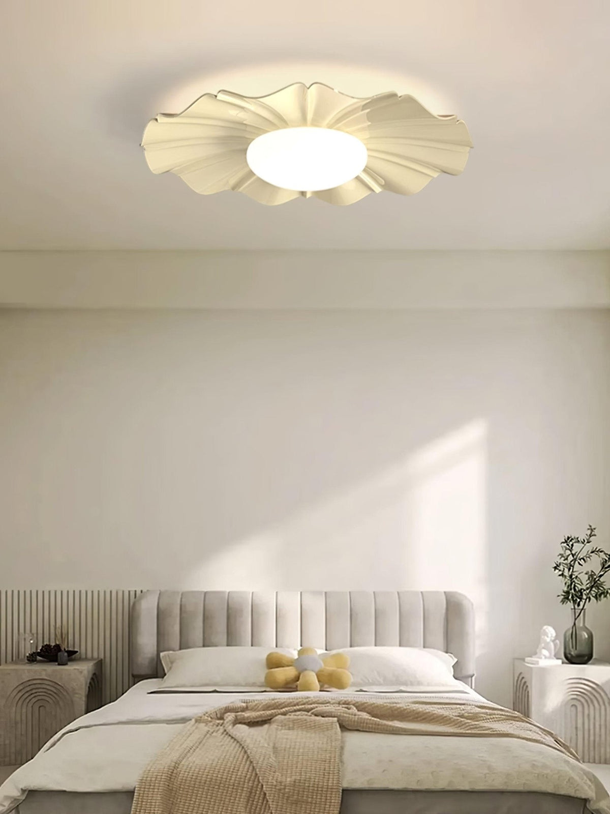 Oriiraya plafondlamp goudkleurig LED gevlokt voor slaapkamer