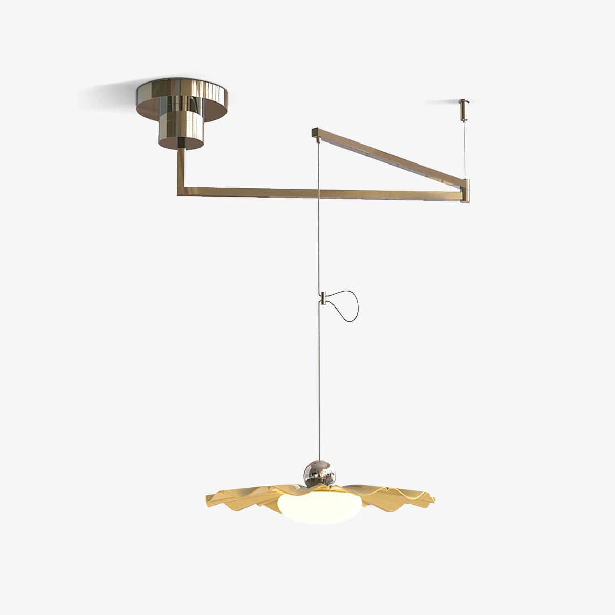 Oriinia hanglamp messing acryl eetkamer