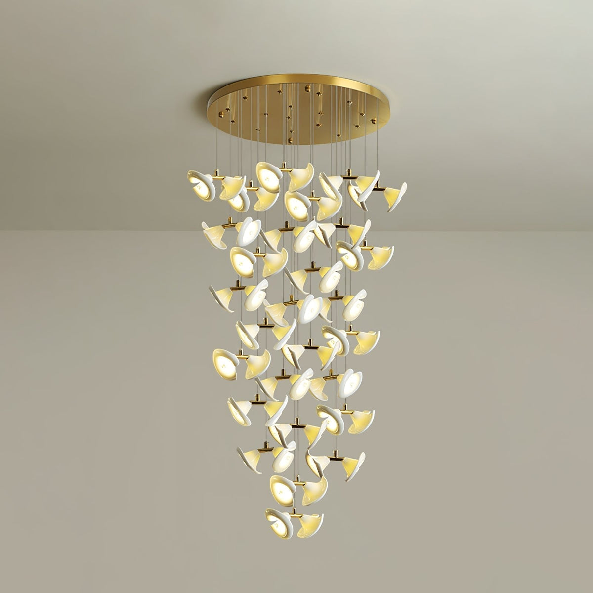 Ernoreth Art Deco Kroonluchter van Keramiek