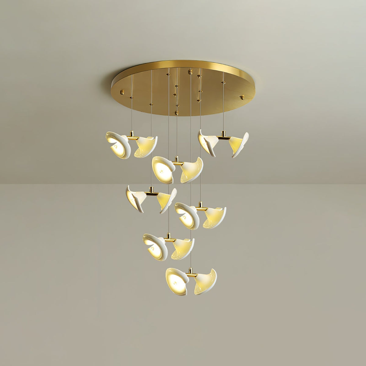 Ernoreth Art Deco Kroonluchter van Keramiek