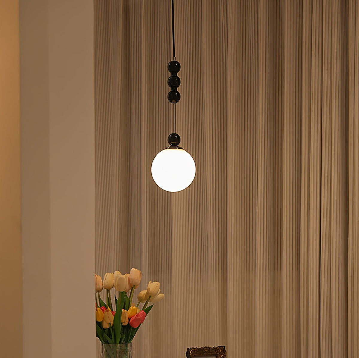 Miraleth Minimalistische hanglamp van walnoot