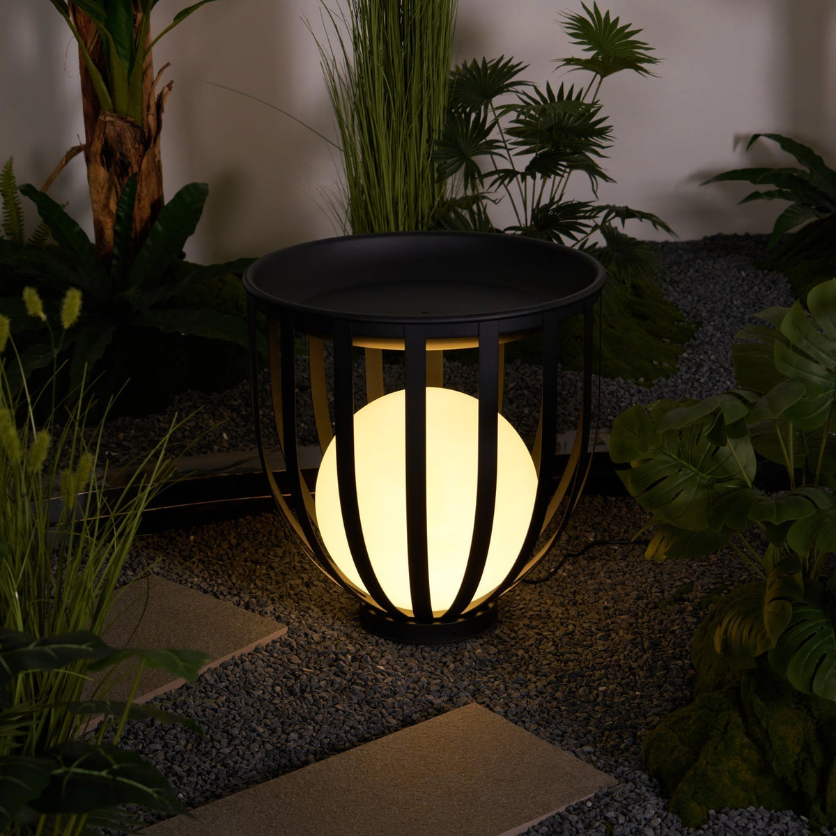 Tera vloerlamp van staal en acryl