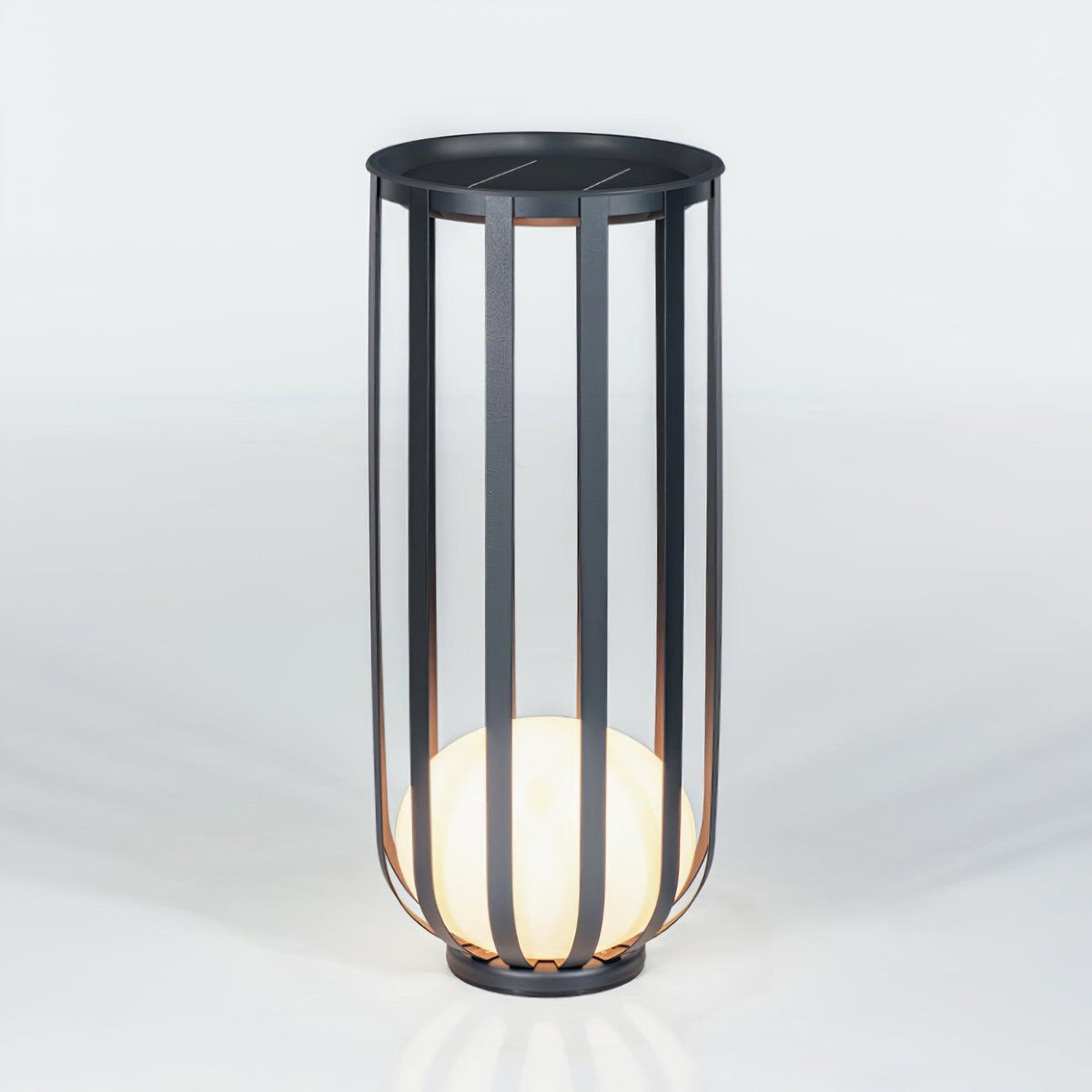 Tera vloerlamp van staal en acryl