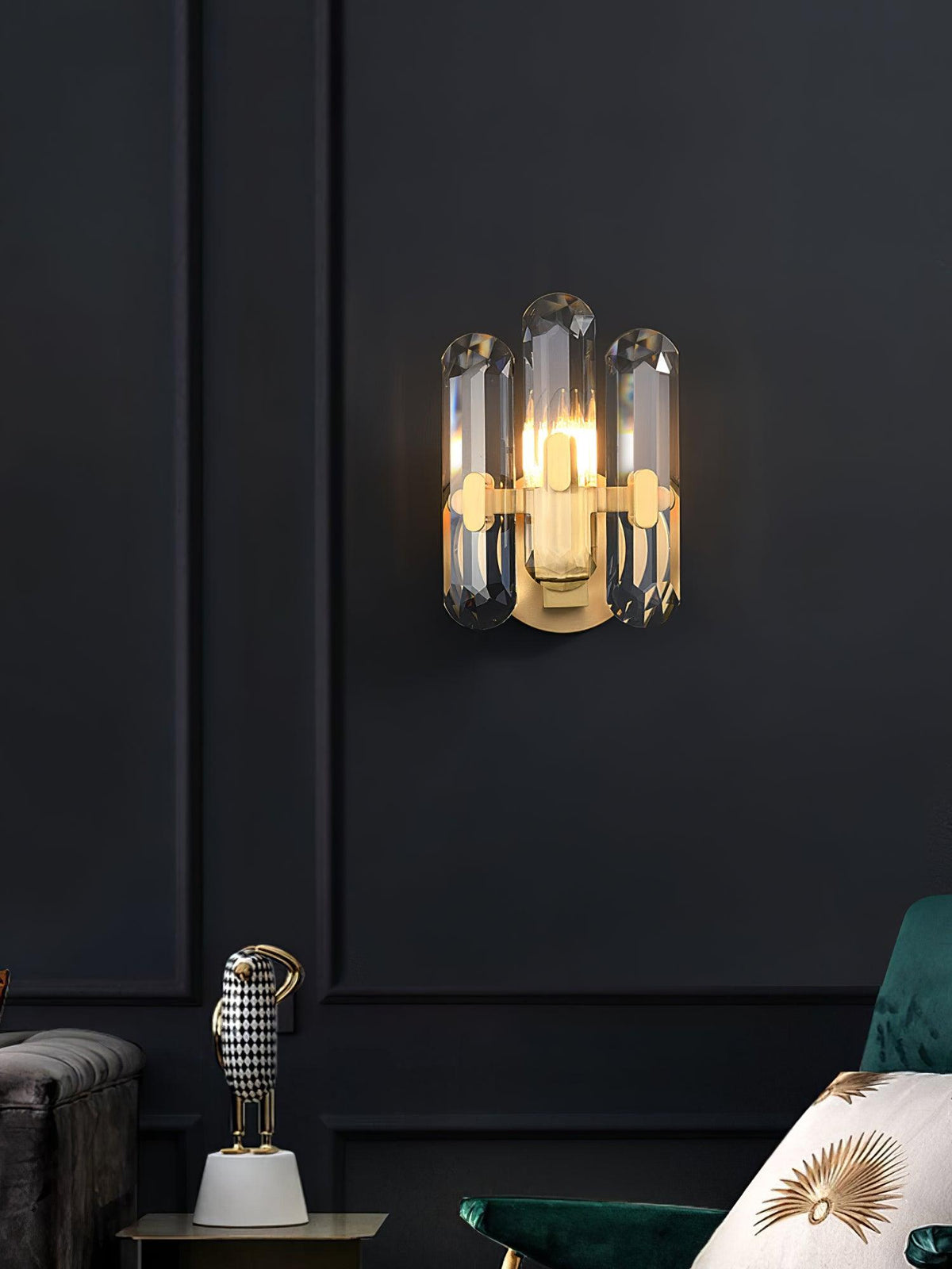 Gevon Postmodern Luxe Kristallen wandlamp