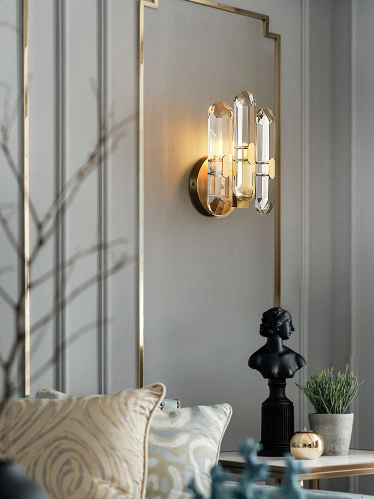 Gevon Postmodern Luxe Kristallen wandlamp