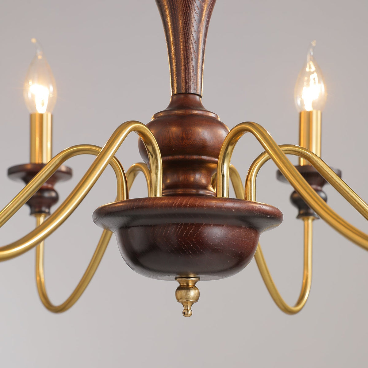 Ilvenan Traditionele Elegantie Vintage Hout Kroonluchter