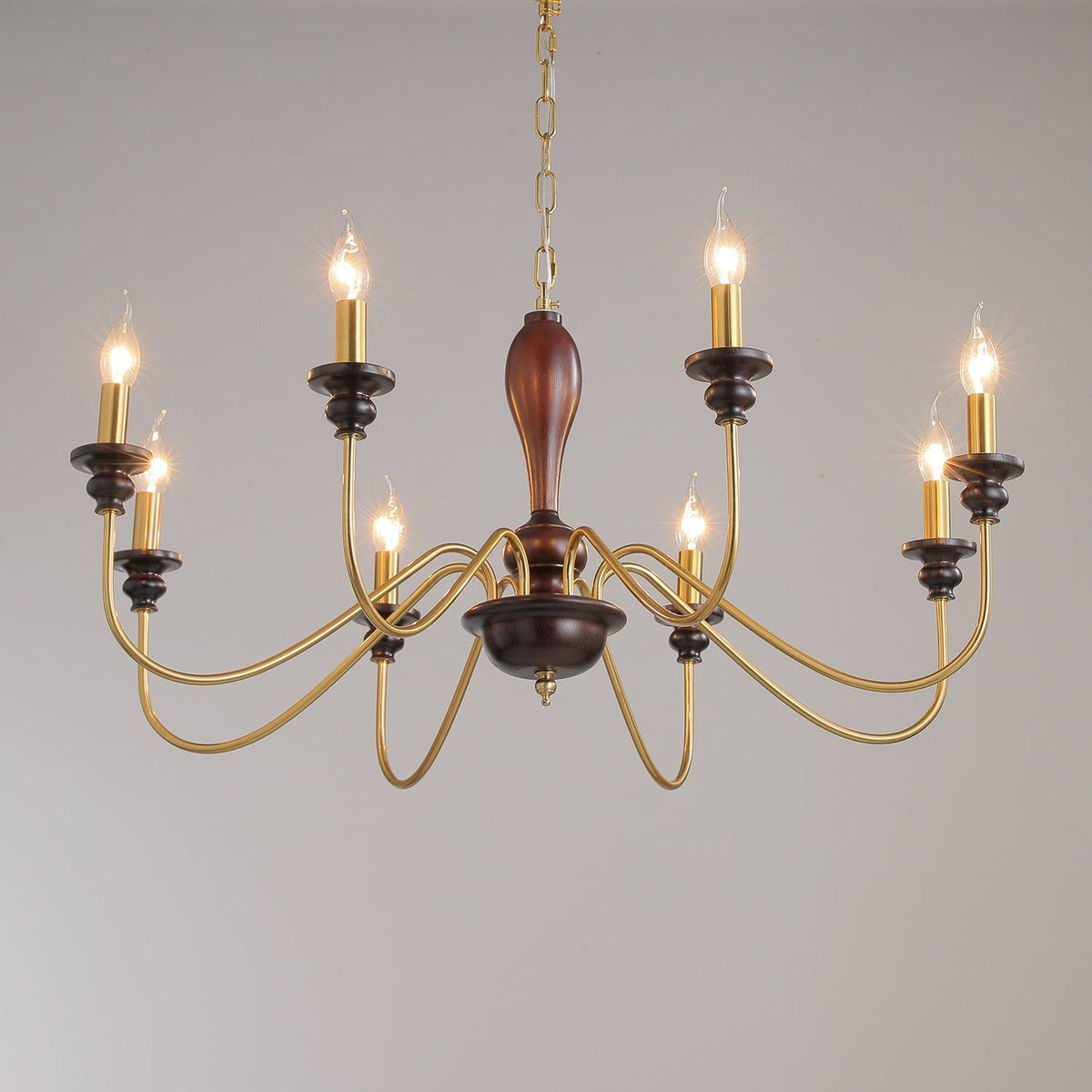 Ilvenan Traditionele Elegantie Vintage Hout Kroonluchter