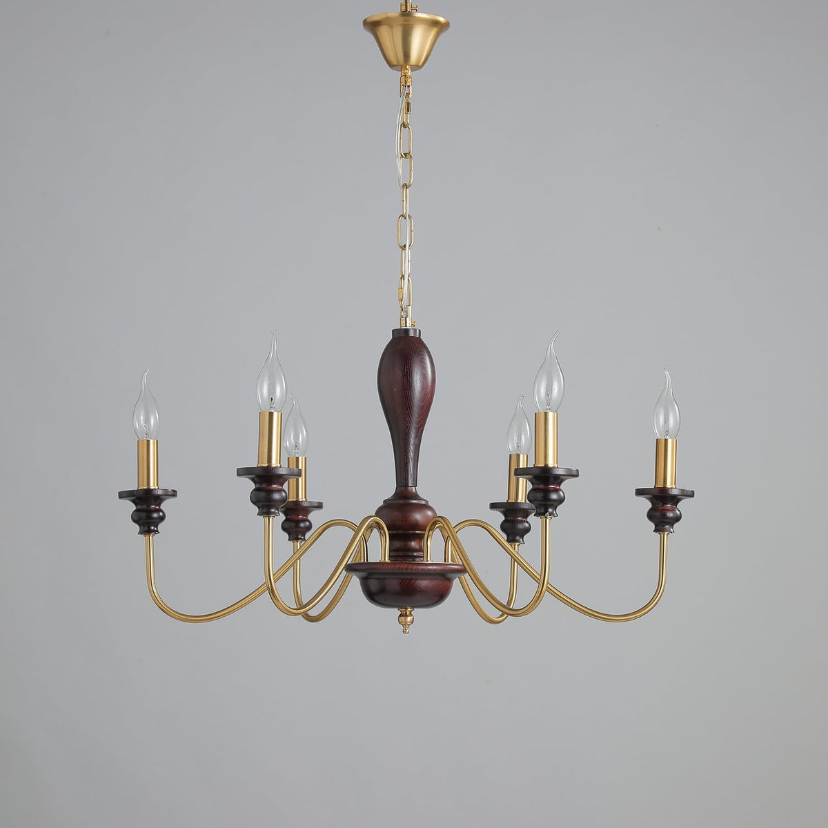 Ilvenan Traditionele Elegantie Vintage Hout Kroonluchter