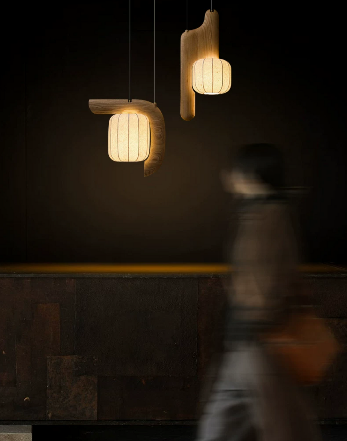 Ulverstone Hanglamp van gegolfd papier