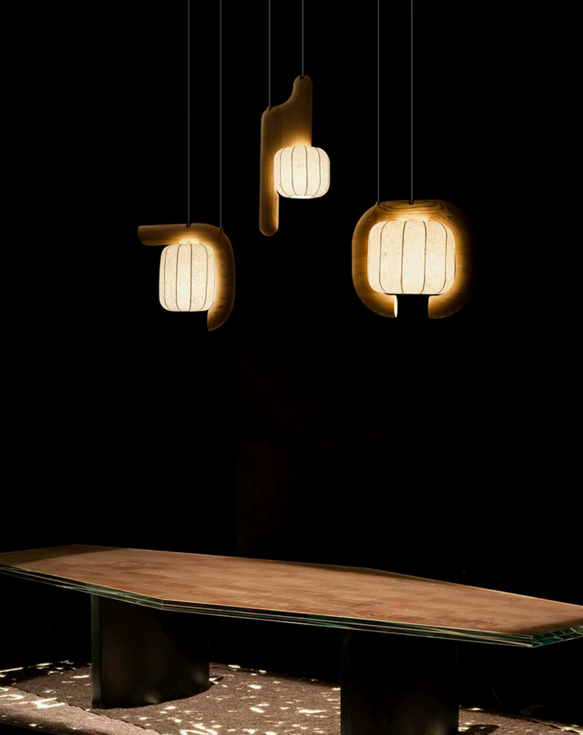 Ulverstone Hanglamp van gegolfd papier
