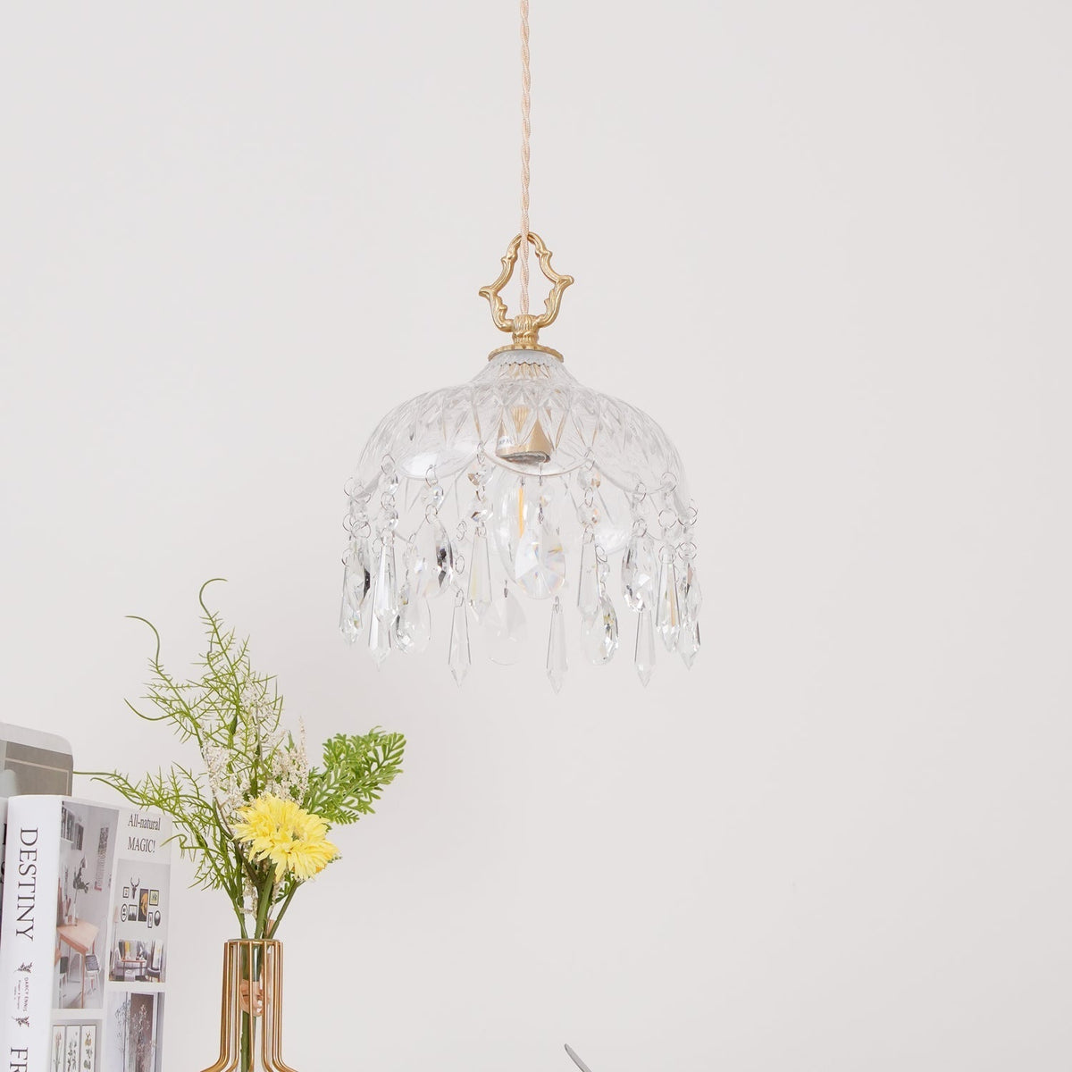 Moka kristal Vintage hanglamp